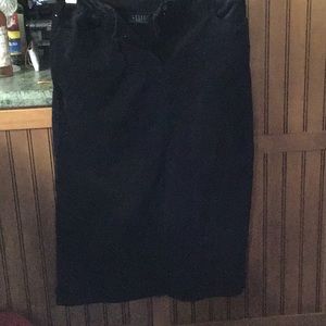 Black Corduroy Skirt
